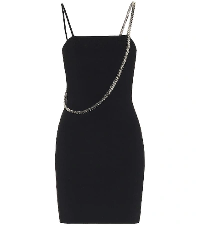 Shop Alyx Cubix Embellished Knit Minidress In Black