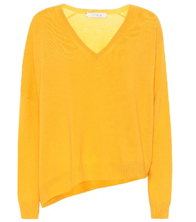 Shop Dorothee Schumacher Confident Grace Cashmere Sweater In Yellow