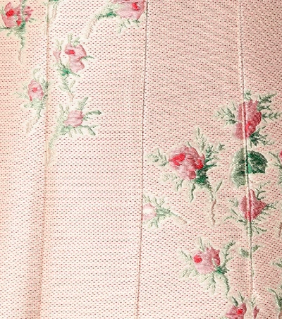 Shop Brock Collection Floral-jacquard Skirt In Pink