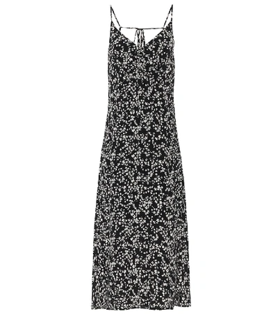 Shop Baum Und Pferdgarten Asta Floral Midi Dress In Black