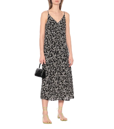 Shop Baum Und Pferdgarten Asta Floral Midi Dress In Black