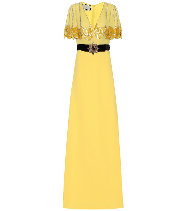 gucci yellow dress