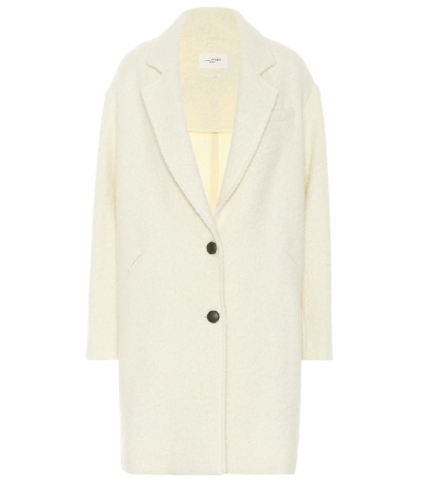 Etoile Isabel Marant Isabel Marant Etoile Off-white Boucle Dante Coat In  23ec Ecru | ModeSens