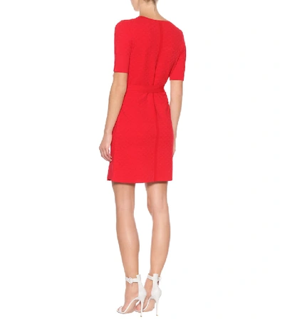Shop Diane Von Furstenberg Knit Wrap Dress In Red