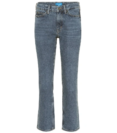 Shop M.i.h. Jeans Daily Crop High-rise Straight Jeans In Blue