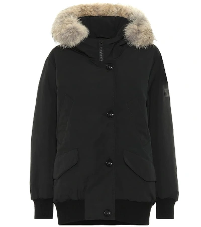 Shop Woolrich Polar Bomber Down Jacket In Black