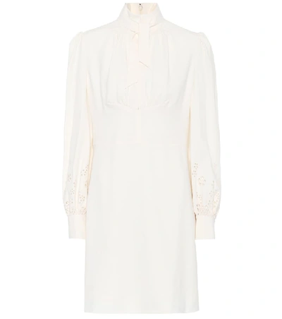 Shop Chloé Eyelet Dress In White