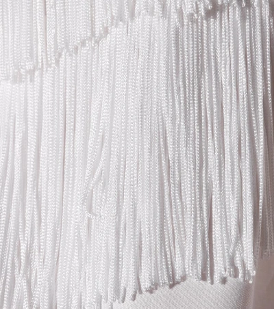 Shop Stella Mccartney Alina Fringed Cotton Shirt In White
