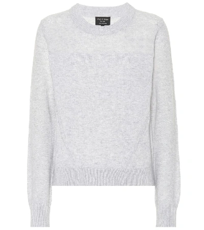 Shop Rag & Bone Sabreena Cashmere Sweater In Grey