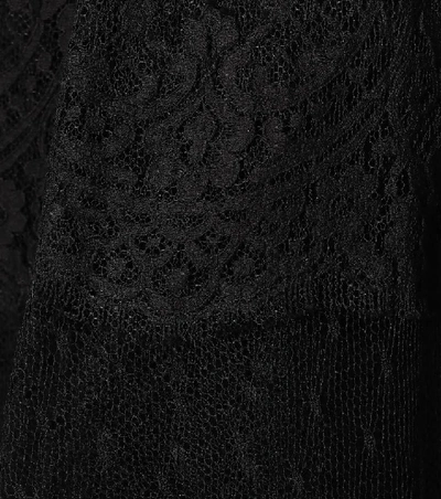 Shop Dolce & Gabbana Tulle Maxi Skirt In Black