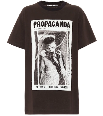 Shop Acne Studios Propaganda Magazine T-shirt In Black