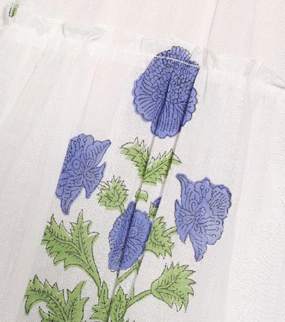 Shop Juliet Dunn Printed Cotton Minidress In Multicoloured
