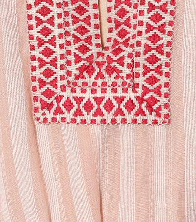 Shop Lemlem Nefasi Striped Cotton Minidress In Pink
