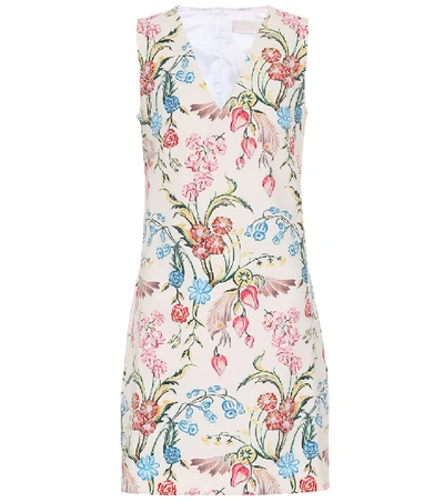 Shop Peter Pilotto Floral Cady Minidress In Multicoloured