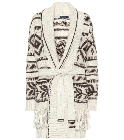 Shop Polo Ralph Lauren Wool-blend Cardigan In Beige