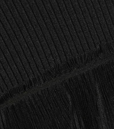 Shop Jonathan Simkhai Stretch-knit Midi Skirt In Black