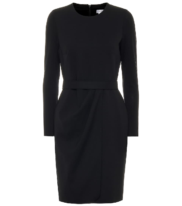 black wool dress long sleeve