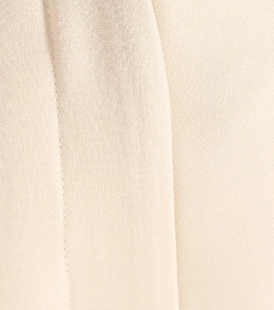 Shop Valentino Wool And Silk Shorts In White