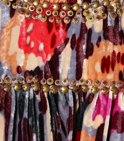 Shop Ulla Johnson Valerie Embellished Silk-blend Top In Multicoloured