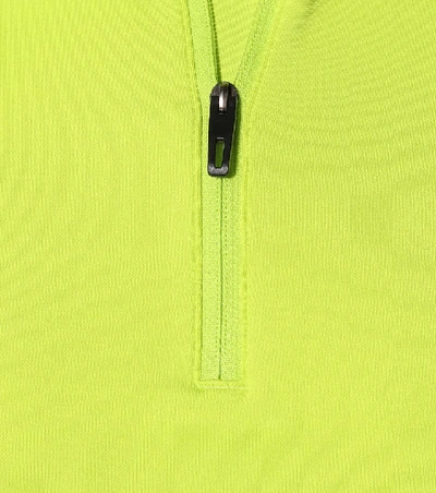 Shop Victoria Beckham Quarter-zip Track Top In Yellow