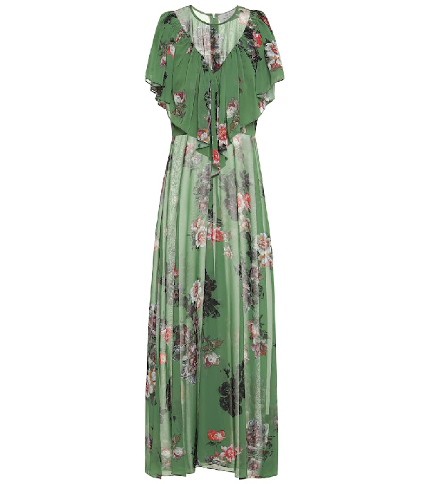 floral georgette maxi dress