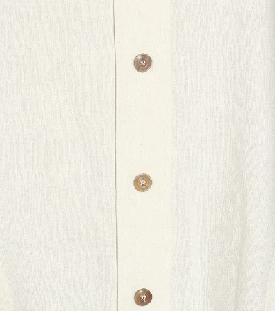 Shop Joseph Baker Cotton And Linen Shirt Dress In White