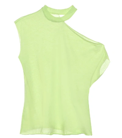 Shop Rta Axel Cotton-blend Top In Green
