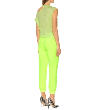 Shop Rta Axel Cotton-blend Top In Green