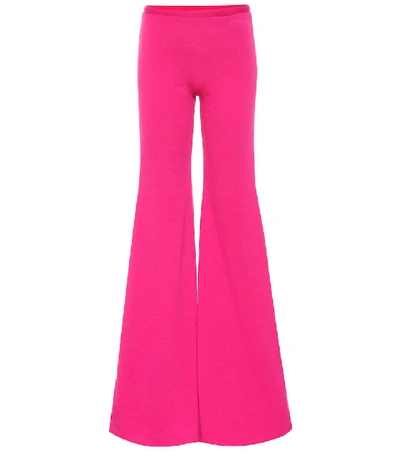Shop Vetements Cotton-blend Jersey Trackpants In Pink