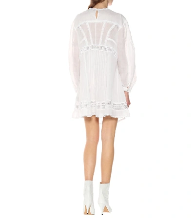 Shop Isabel Marant Rowina Ramie Minidress In White