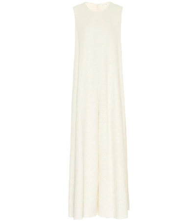 Shop The Row Zooey Wool-blend Jumpsuit In Beige