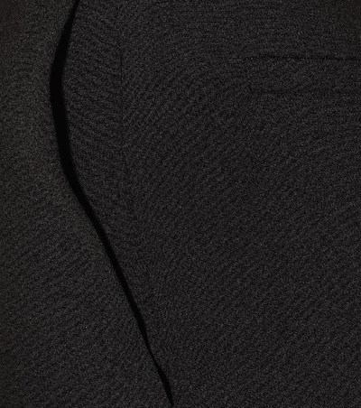 Shop Chloé High-rise Crêpe Shorts In Black