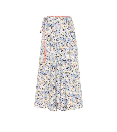 Shop Polo Ralph Lauren Reversible Floral Midi Skirt In Multicoloured