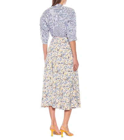 Shop Polo Ralph Lauren Reversible Floral Midi Skirt In Multicoloured