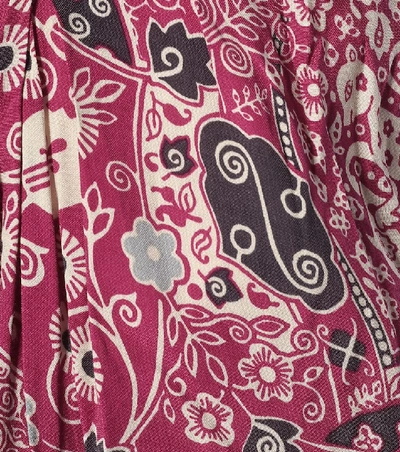 Shop Isabel Marant Étoile Cegart Paisley-print Miniskirt In Pink