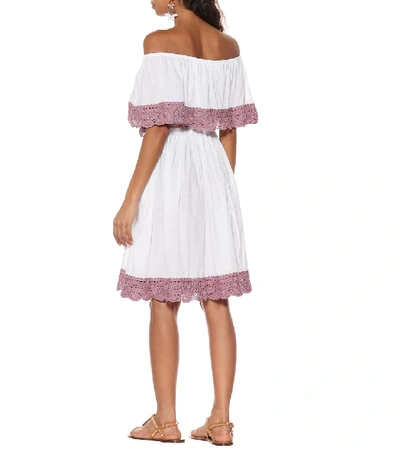 Shop Anna Kosturova Casablanca Crochet Cotton Dress In White