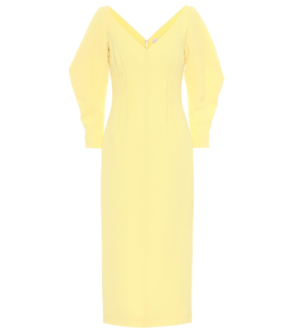 yellow wool dress