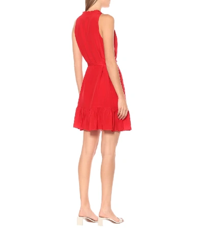 Shop Heidi Klein Pampelonne Silk Minidress In Red