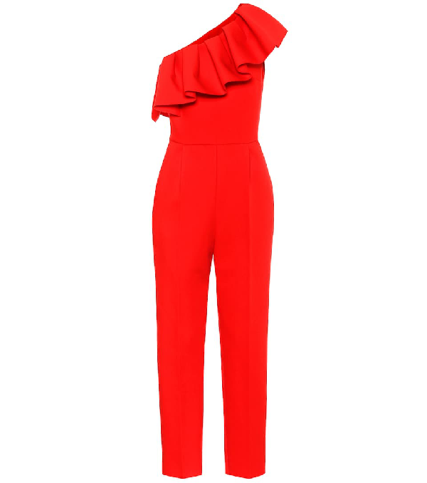 red one shoulder jumpsuit