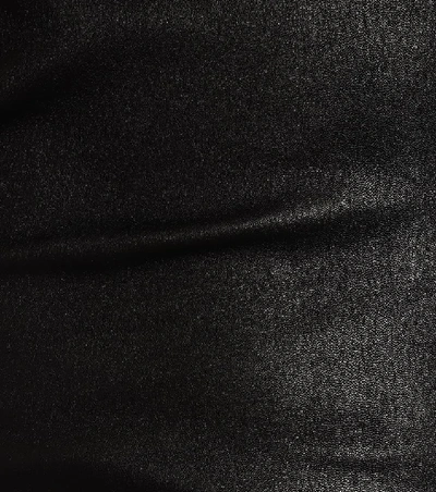 Shop Stouls Pepita One-shoulder Leather Dress In Black