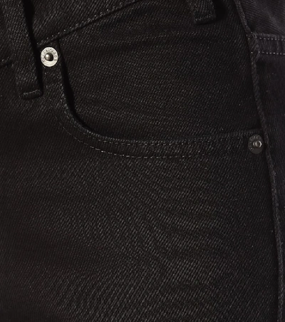 Shop Balenciaga High-rise Straight Jeans In Black