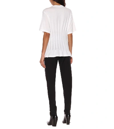 Shop Haider Ackermann Printed Cotton T-shirt In White