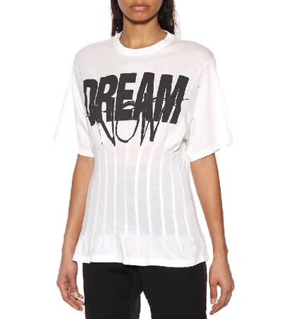 Shop Haider Ackermann Printed Cotton T-shirt In White