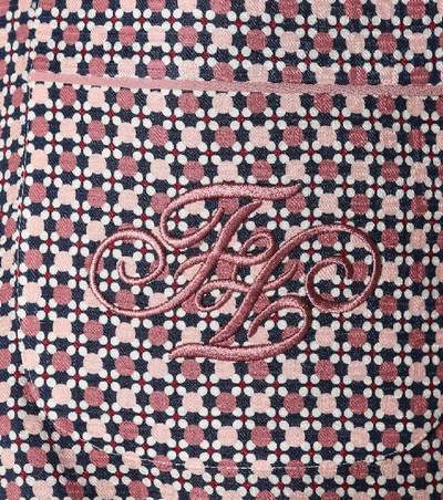 Shop Fendi Printed Silk Shirt In Pink