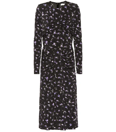 Shop Altuzarra Teresa Floral Midi Dress In Black