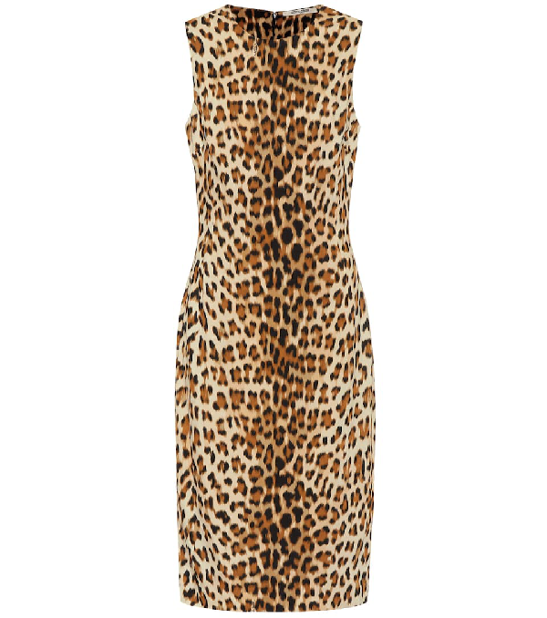 leopard print sleeveless dress