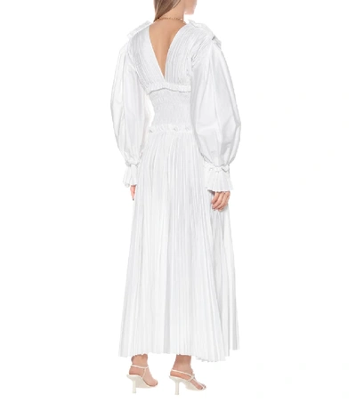 Shop Khaite Dawny Cotton Maxi Dress In White