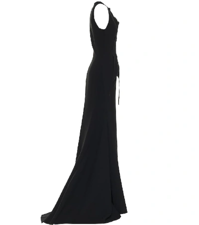 Shop Maticevski Avow Crêpe Gown In Black