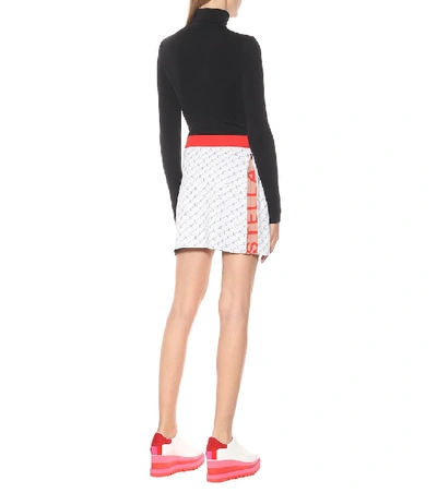 Shop Stella Mccartney Stretch Jersey Miniskirt In White