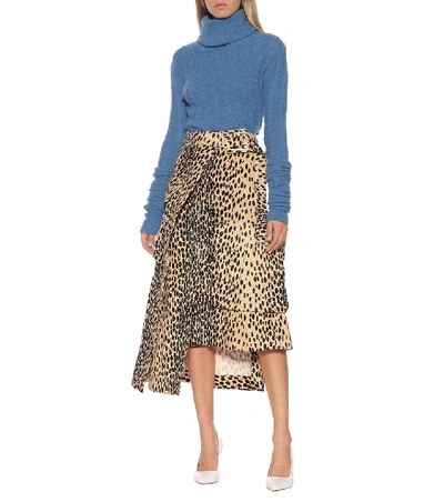 Shop Jacquemus La Jupe Thika Midi Skirt In Brown